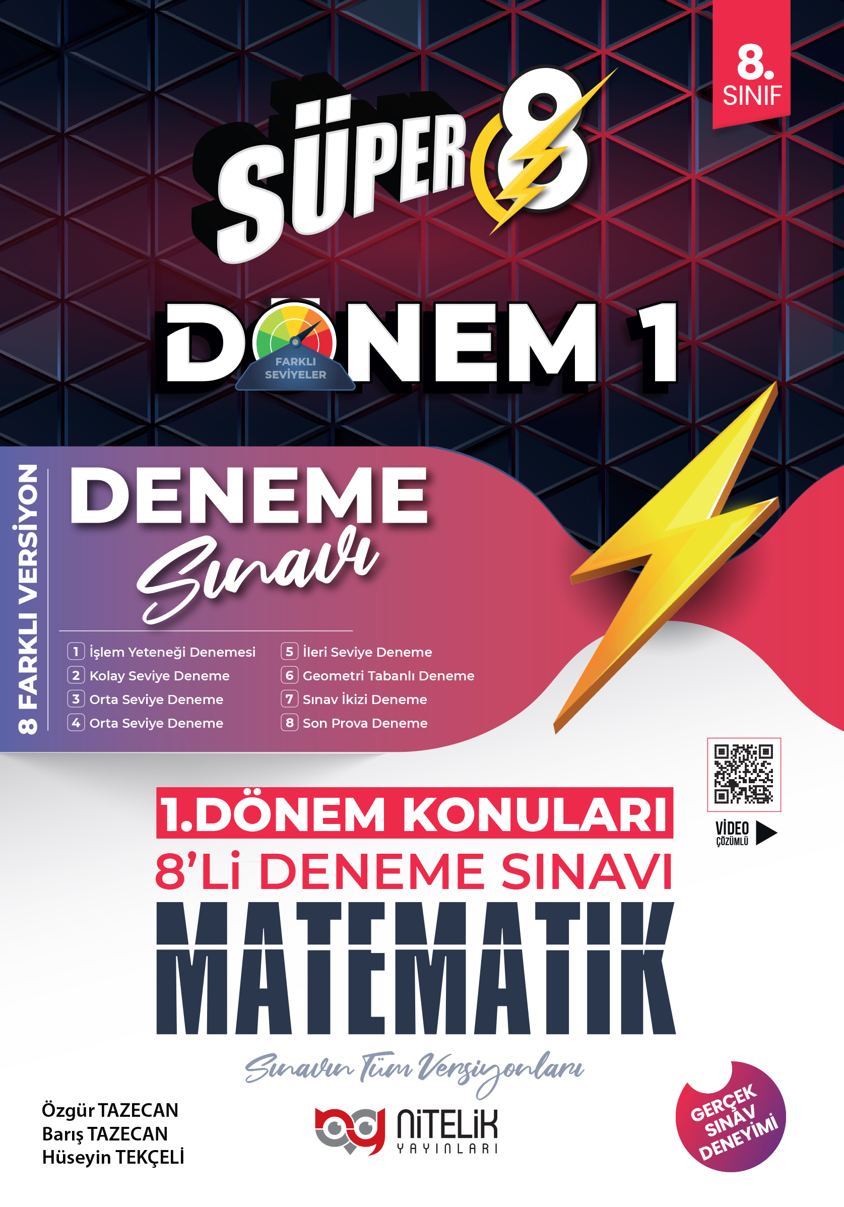 8. Sınıf SüPer DöNem-1 8'Lı̇ Matematı̇K Deneme kapak görseli